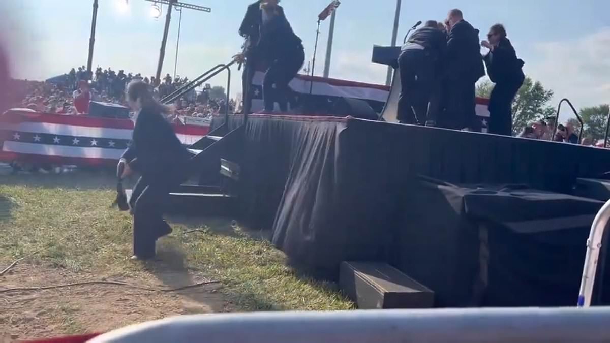 Secret Service’s Rapid Response Foils Attempted Assassination of Donald Trump in Chaotic Aftermath Captured on Video in Butler, Pennsylvania